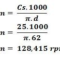 Rumus Mencari Putaran Rpm